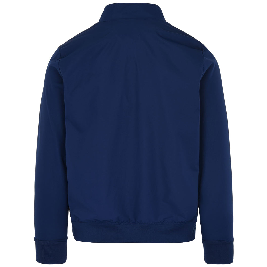 Fleece Man KAPPA4FOOTBALL NASTECOFLE Jacket BLUE DEPTHS-AZURE Dressed Side (jpg Rgb)		