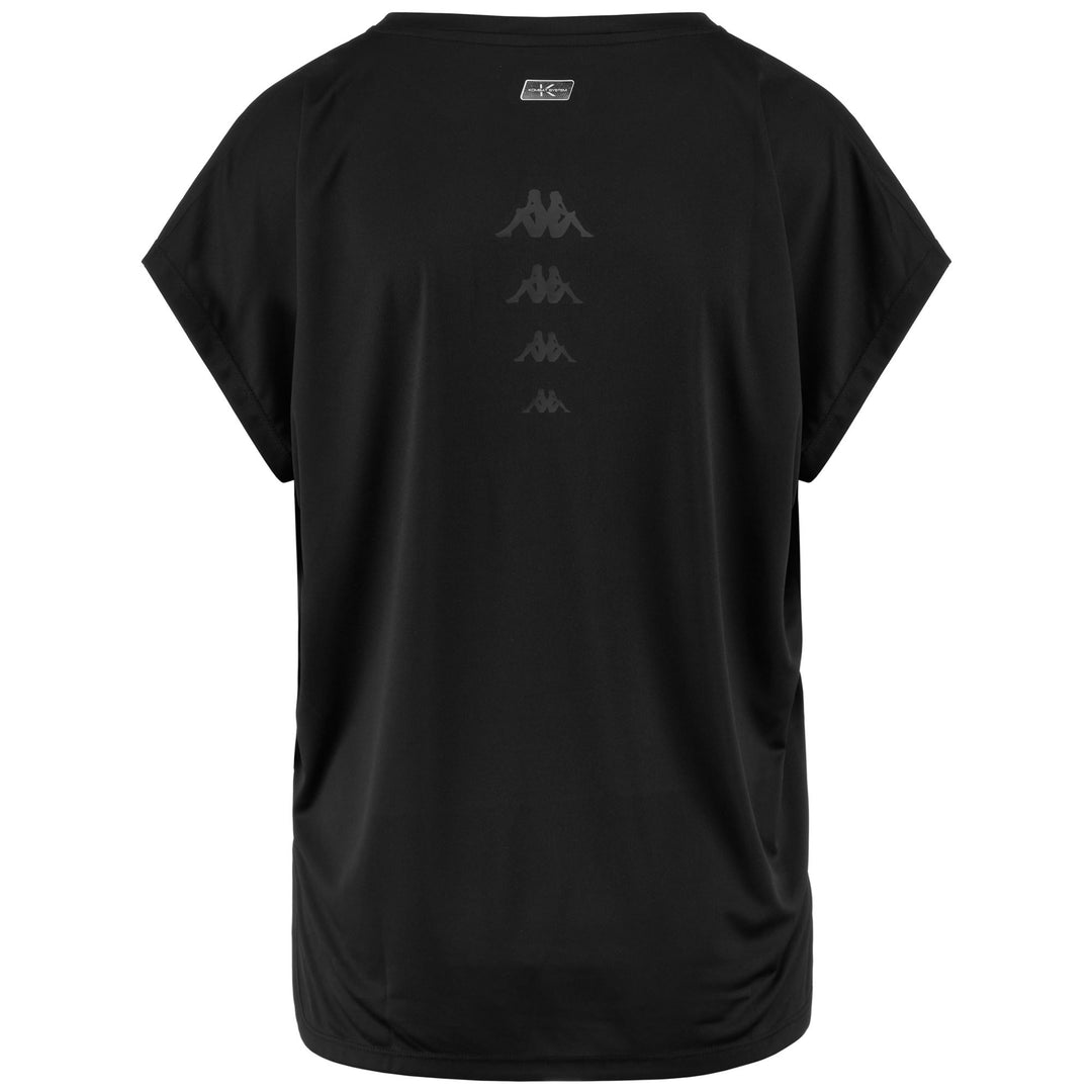 T-ShirtsTop Woman EBANO T-Shirt BLACK Dressed Side (jpg Rgb)		