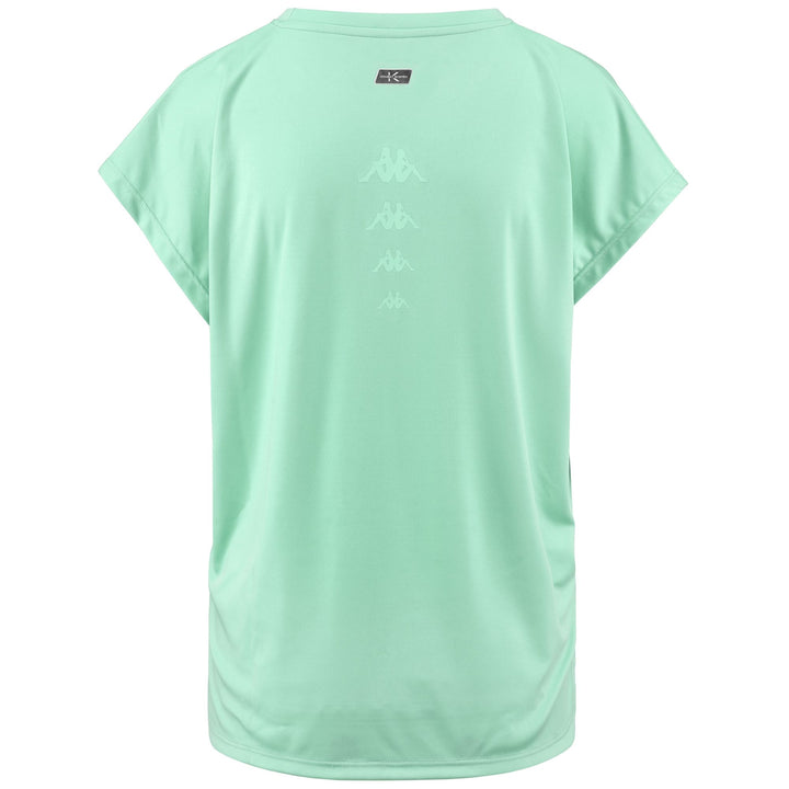 T-ShirtsTop Woman EBANO T-Shirt GREEN CABBAGE Dressed Side (jpg Rgb)		