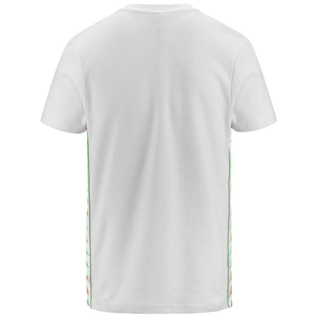 T-ShirtsTop Man 222 BANDA SELMO T-Shirt GREY LT-ORANGE-GREEN DUSTY Dressed Side (jpg Rgb)		