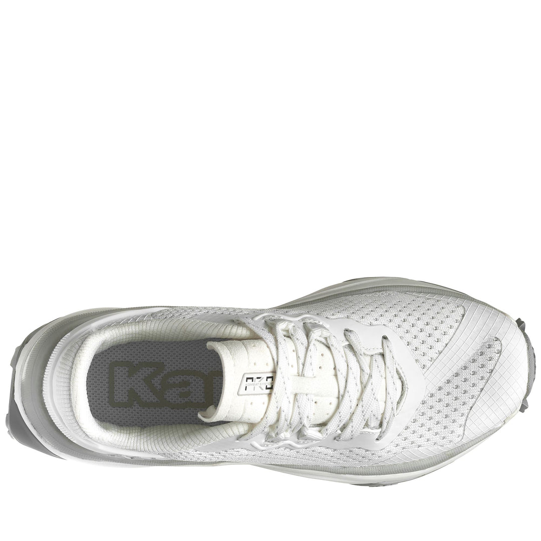 Sport Shoes Unisex KOMBAT PERFORMANCE 3 PRO Low Cut WHITE - GREY LT Dressed Back (jpg Rgb)		