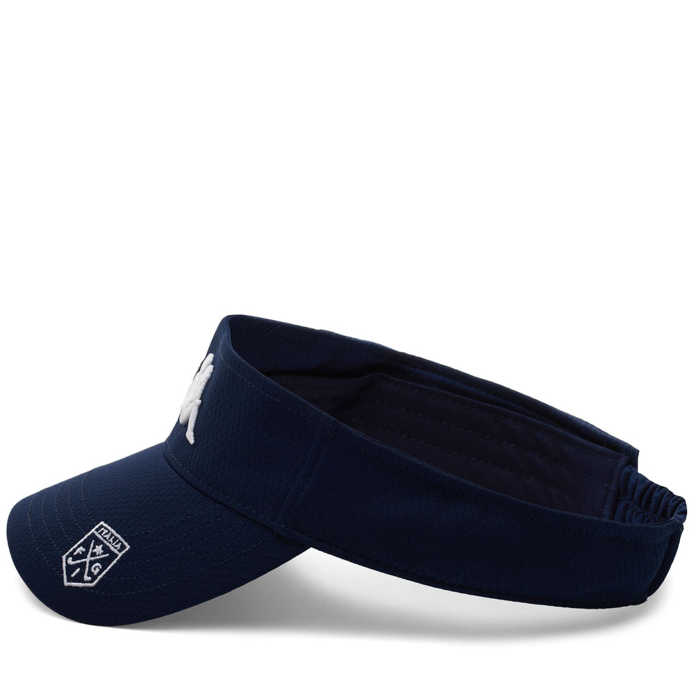 Headwear Unisex FEBY Visor BLUE DK Dressed Front (jpg Rgb)	