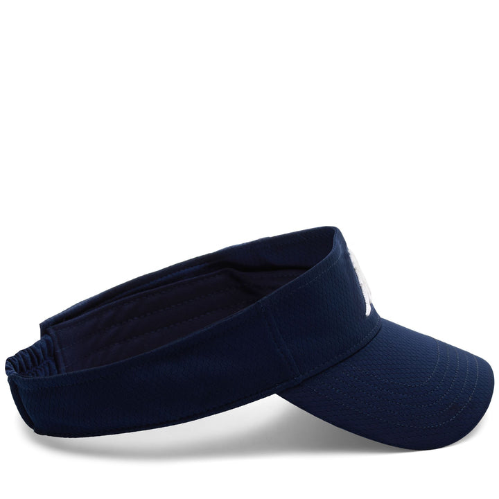 Headwear Unisex FEBY Visor BLUE DK Dressed Back (jpg Rgb)		
