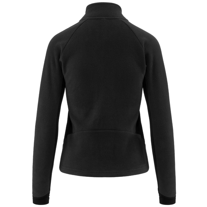 Fleece Woman 6CENTO 688N Jacket BLACK Dressed Side (jpg Rgb)		