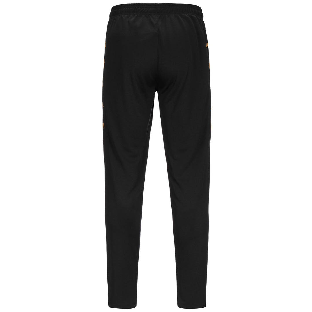 Pants Man KAPPA4FOOTBALL GASTON Sport Trousers BLACK Dressed Side (jpg Rgb)		