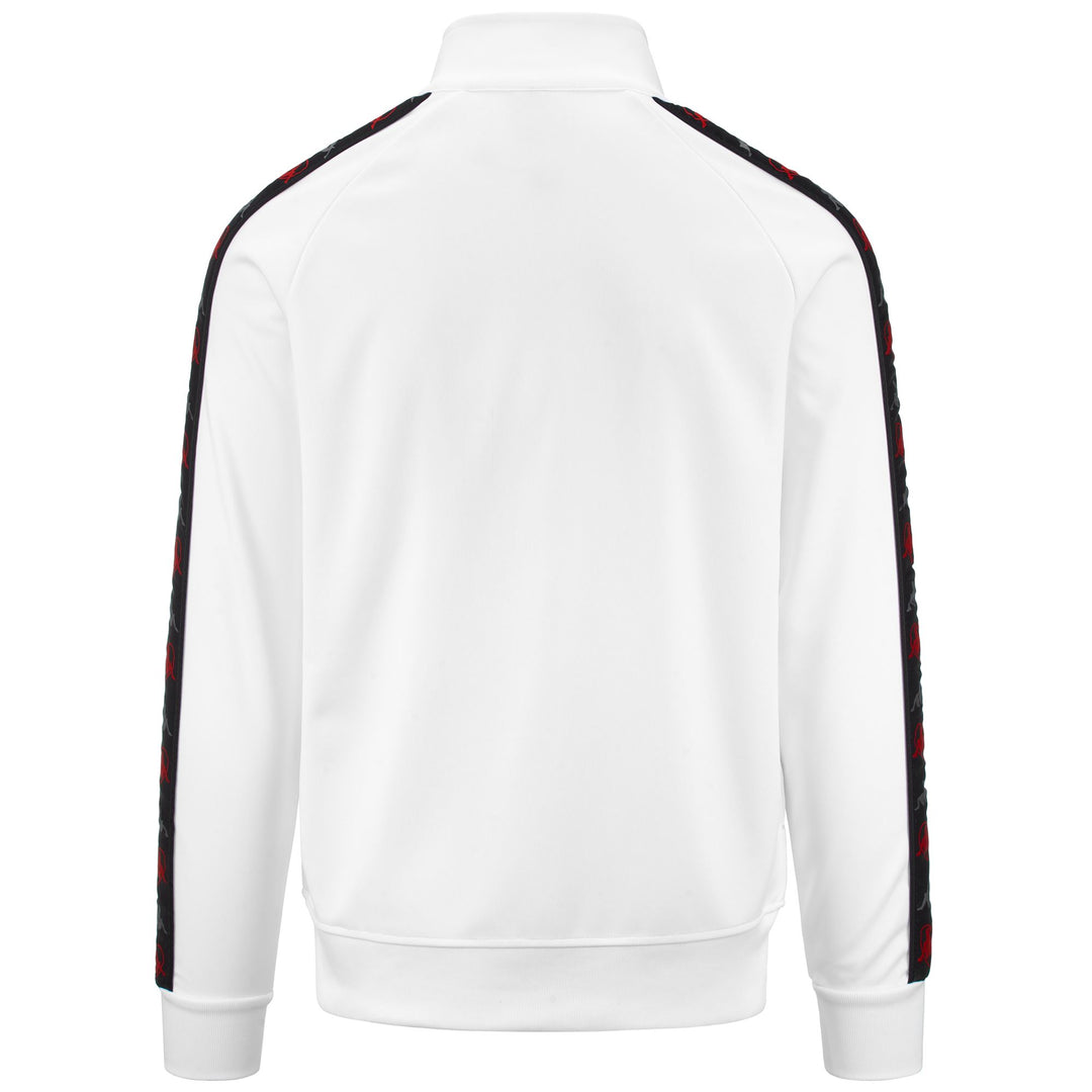 Fleece Man AUTHENTIC LOTI Jacket WHITE-BLACK-GREY ANTHRACITE-RED Dressed Side (jpg Rgb)		