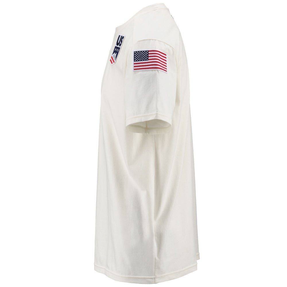 T-ShirtsTop Man 6CENTO AYBA2 US T-Shirt WHITE EGRET Dressed Front (jpg Rgb)	
