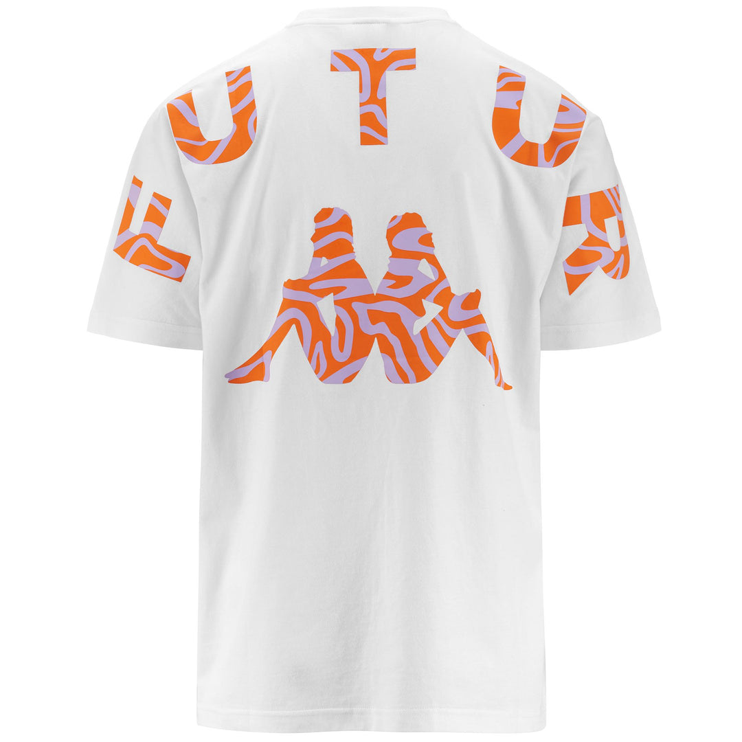 T-ShirtsTop Unisex AUTHENTIC MUZIK KFF T-Shirt WHITE Dressed Back (jpg Rgb)		