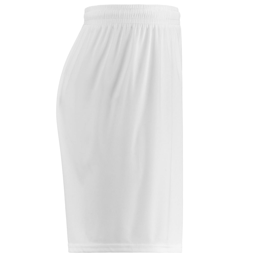 Shorts Man KAPPA4SOCCER BORGOC Sport  Shorts WHITE Dressed Front (jpg Rgb)	