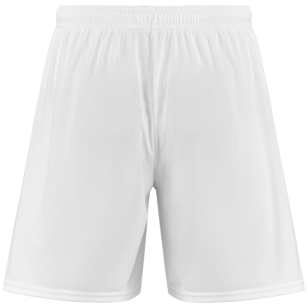Shorts Man KAPPA4SOCCER BORGOC Sport  Shorts WHITE Dressed Side (jpg Rgb)		