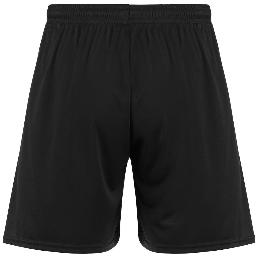 Shorts Man KAPPA4SOCCER BORGOC Sport  Shorts BLACK Dressed Side (jpg Rgb)		