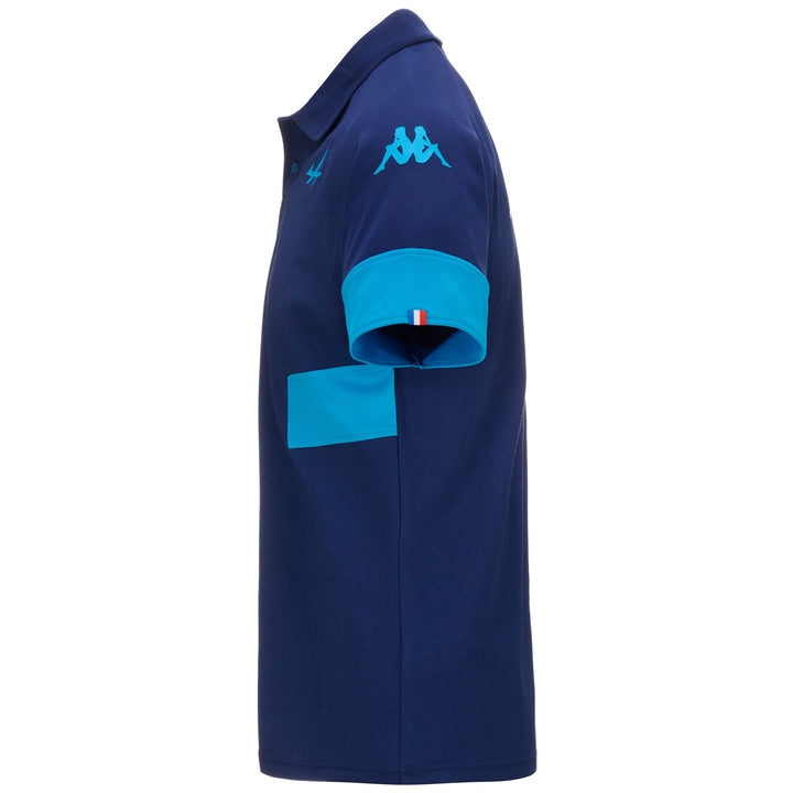 Polo Shirts Man SUPPORTER ANDOI ALPINE F1 Polo BLUE TWILIGHT - BLUE DRESDEN Dressed Front (jpg Rgb)	