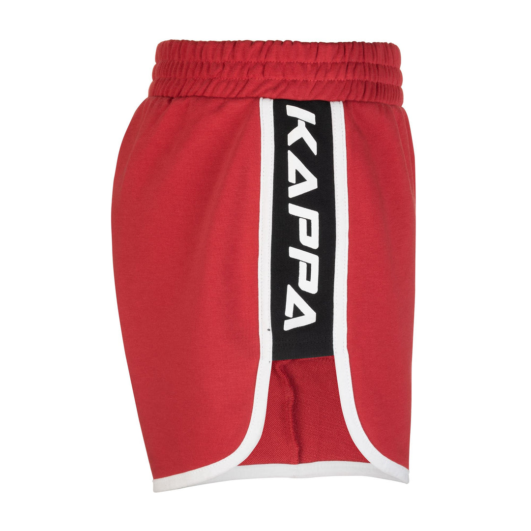 Shorts Woman LOGO CLEIT Sport  Shorts RED CHINESE Dressed Front (jpg Rgb)	