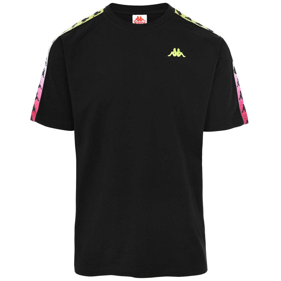 T-ShirtsTop Man 222 BANDA COEN DEGRADE T-Shirt BLACK-FUXIA-LIME Photo (jpg Rgb)			