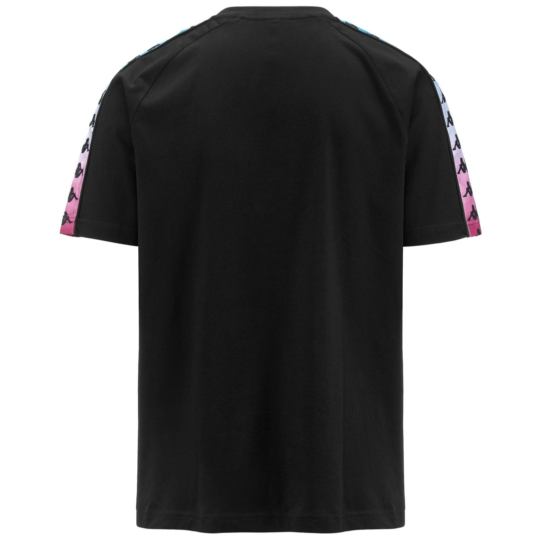 T-ShirtsTop Man 222 BANDA COEN DEGRADE T-Shirt BLACK-TURQUOISE-FUXIA Dressed Side (jpg Rgb)		