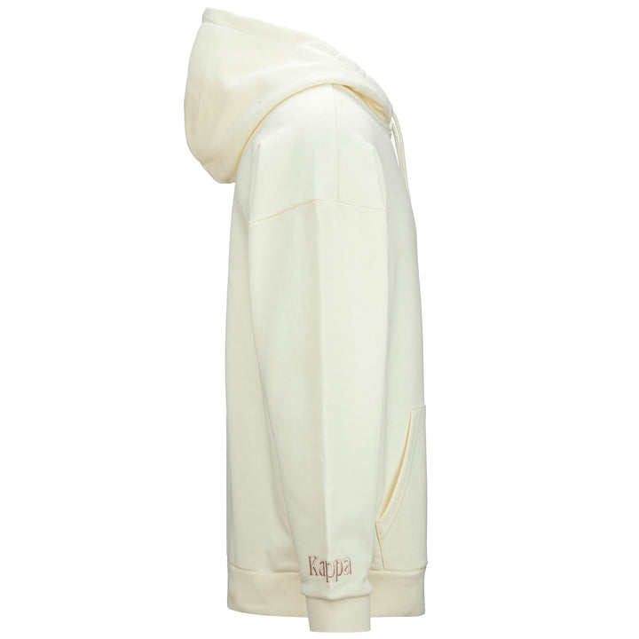 Fleece Unisex AUTHENTIC TALLYX Jumper WHITE ANTIQUE Dressed Front (jpg Rgb)	