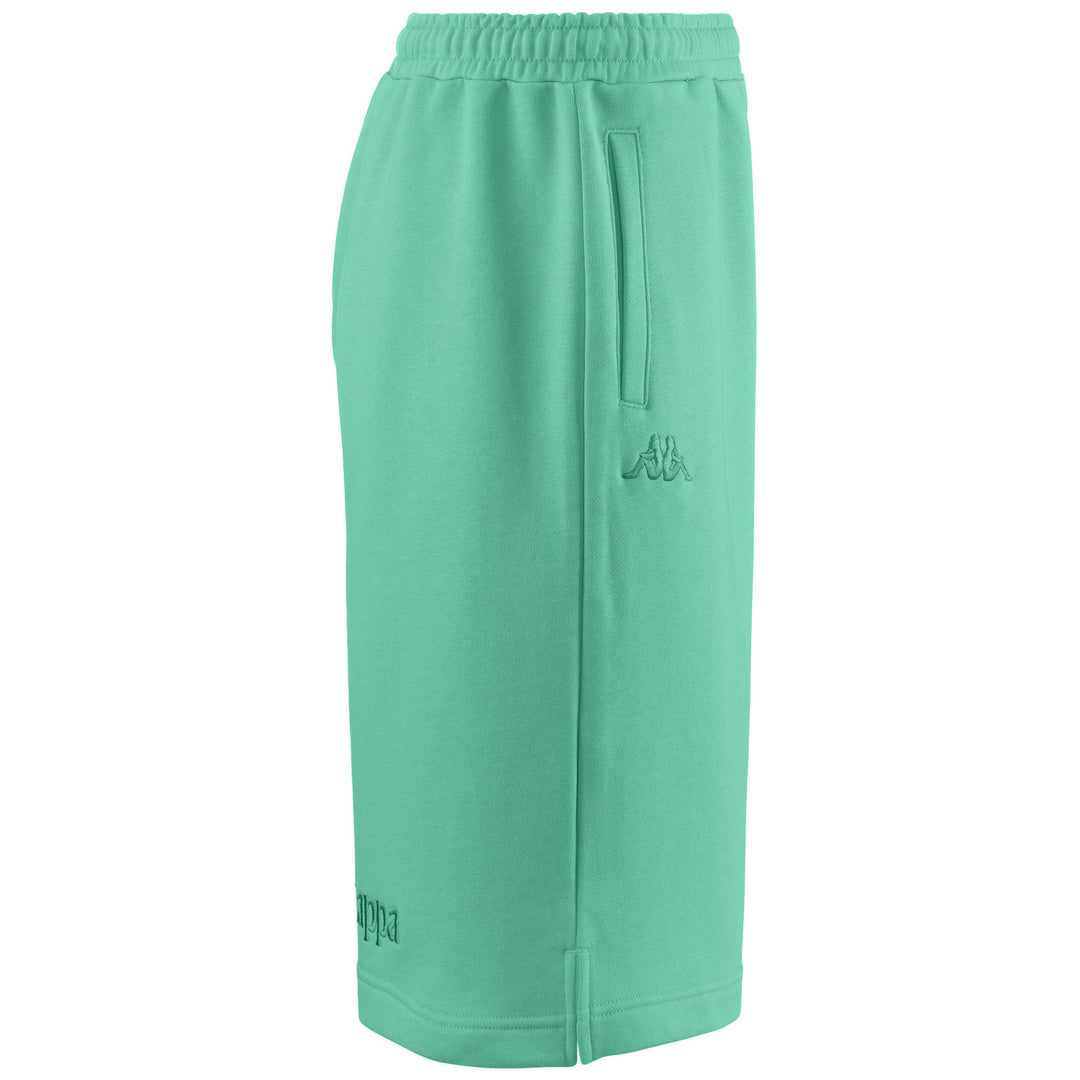 Shorts Man AUTHENTIC GABOX Sport  Shorts GREEN NETTUNO Dressed Front (jpg Rgb)	