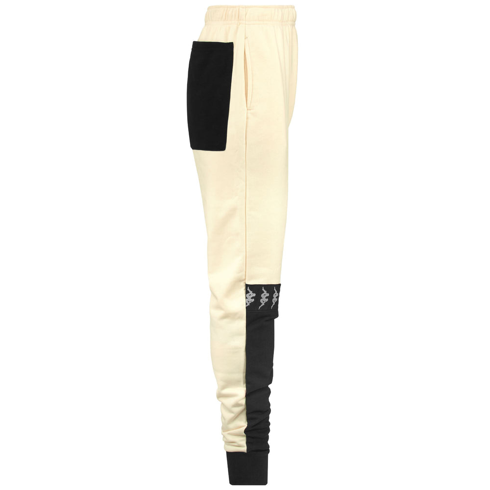 Pants Man 222 BANDA VENOM Sport Trousers WHITE CREAM - BLACK Dressed Front (jpg Rgb)	