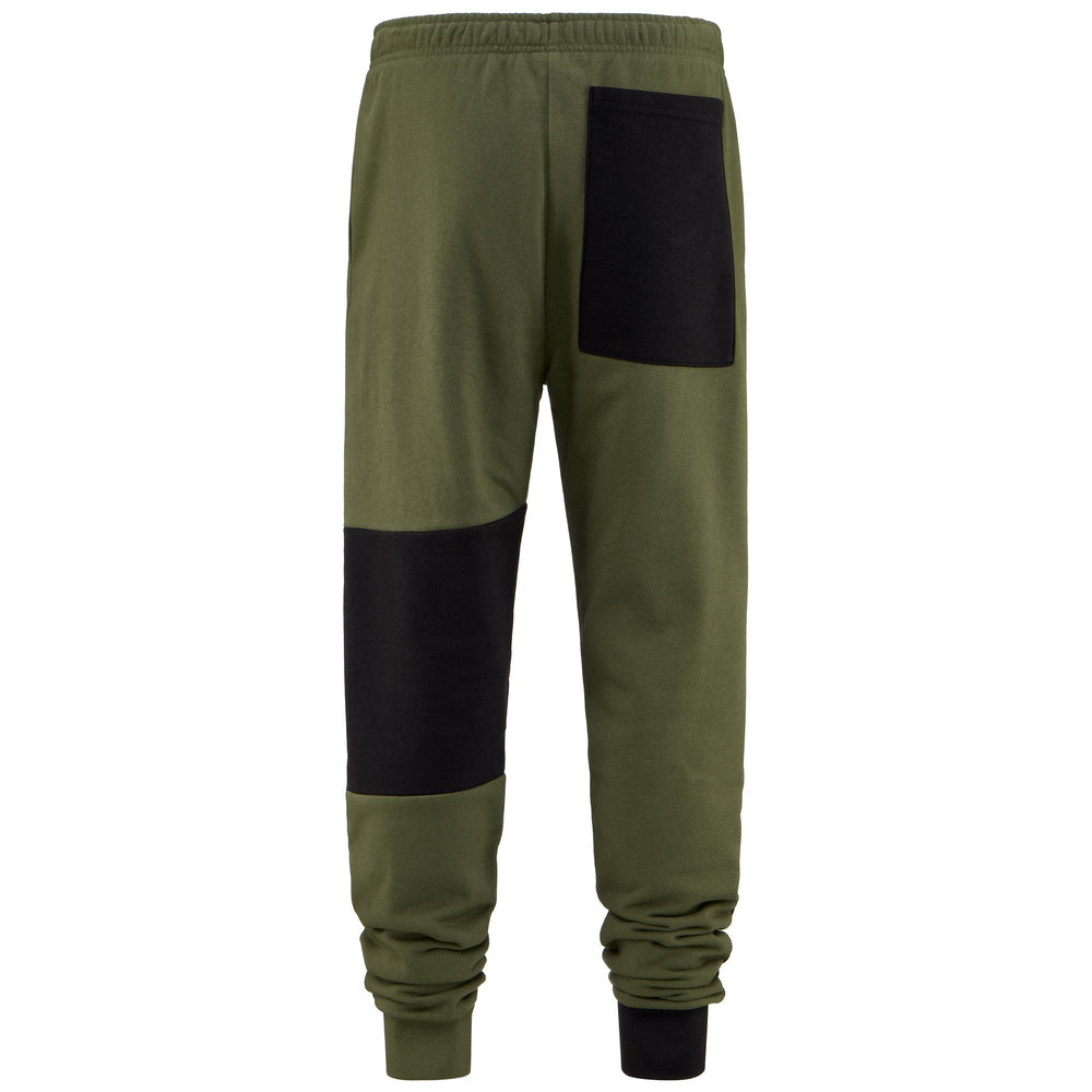 Pants Man 222 BANDA VENOM Sport Trousers GREEN PARSLEY - BLACK Dressed Front (jpg Rgb)	