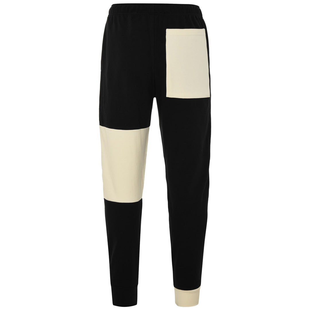 Pants Man 222 BANDA VENOM Sport Trousers BLACK - WHITE CREAM Dressed Side (jpg Rgb)		