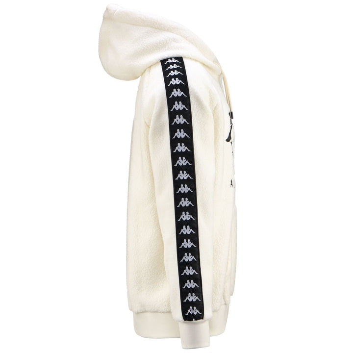Fleece Man 222 BANDA VIPER Jumper WHITE CREAM - BLACK Dressed Front (jpg Rgb)	