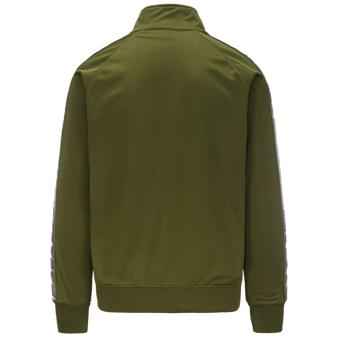 Fleece Man 222 BANDA ANNISTON GRAPHIKTAPE Jacket GREEN PARSLEY - GREY GRAPHIK Dressed Side (jpg Rgb)		