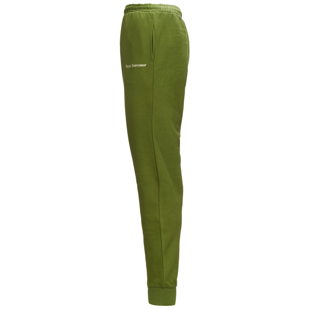 Pants Man AUTHENTIC VOLEN Sport Trousers GREEN PESTO - WHITE ASPARAGUS Dressed Front (jpg Rgb)	