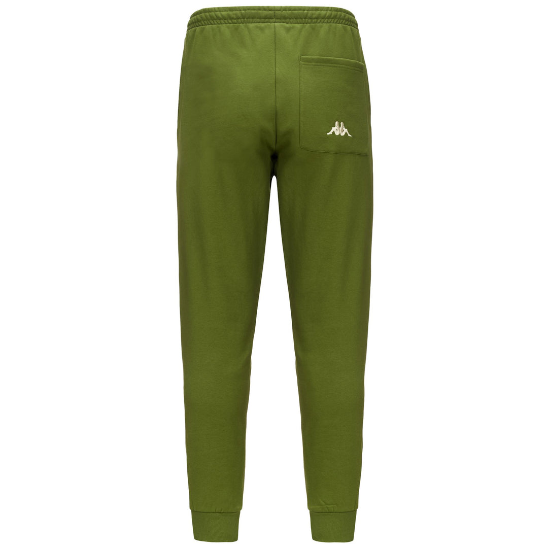 Pants Man AUTHENTIC VOLEN Sport Trousers GREEN PESTO - WHITE ASPARAGUS Dressed Side (jpg Rgb)		