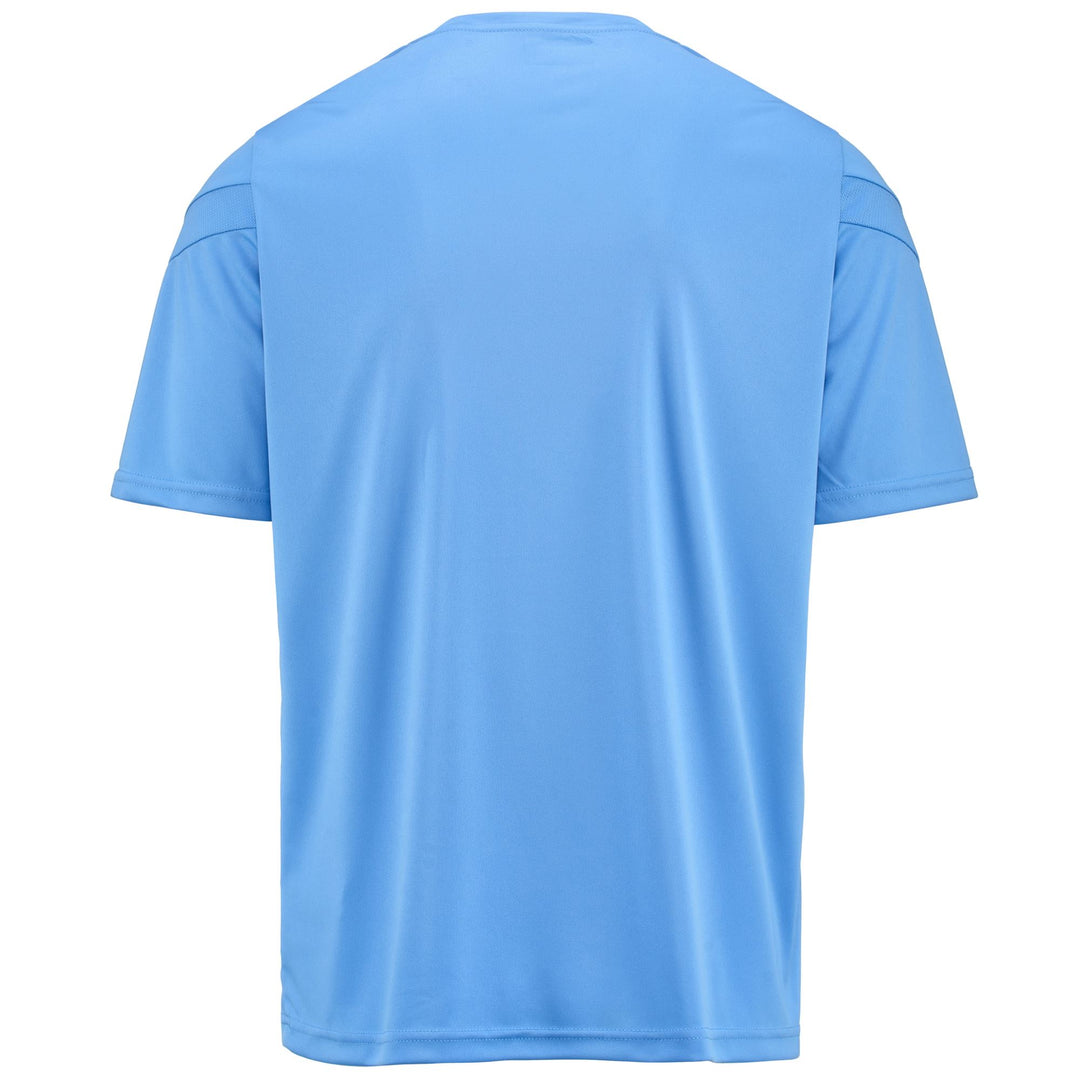 Active Jerseys Man KAPPA4FOOTBALL DOVO Shirt BLUE  SKY Dressed Side (jpg Rgb)		