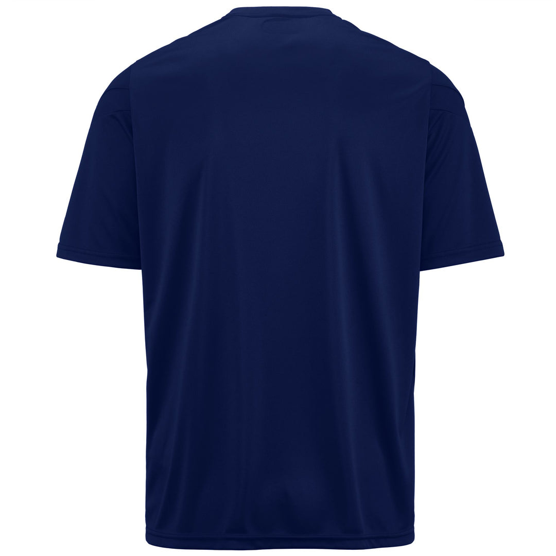 Active Jerseys Man KAPPA4FOOTBALL DOVO Shirt BLUE MARINE Dressed Side (jpg Rgb)		