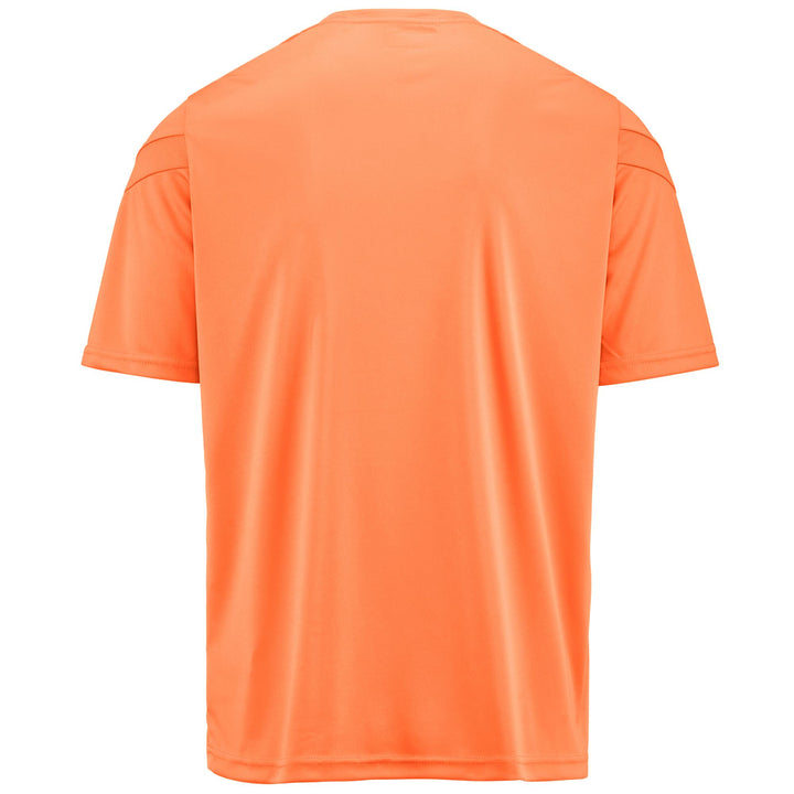 Active Jerseys Man KAPPA4FOOTBALL DOVO Shirt ORANGE FLAME Dressed Side (jpg Rgb)		