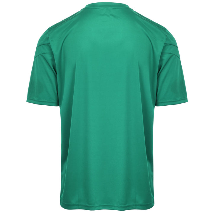 Active Jerseys Man KAPPA4FOOTBALL DOVO Shirt GREEN Dressed Side (jpg Rgb)		
