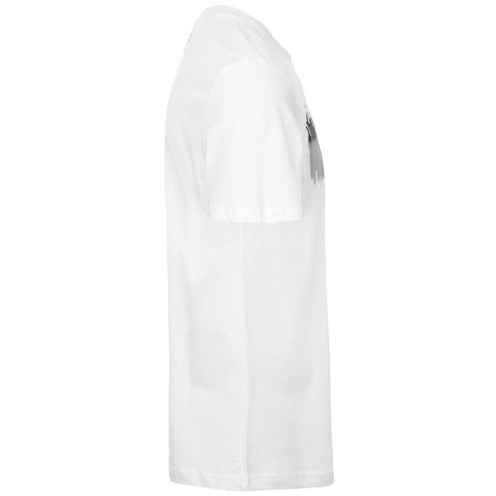 T-ShirtsTop Man LOGO DERMAN T-Shirt WHITE Dressed Front (jpg Rgb)	