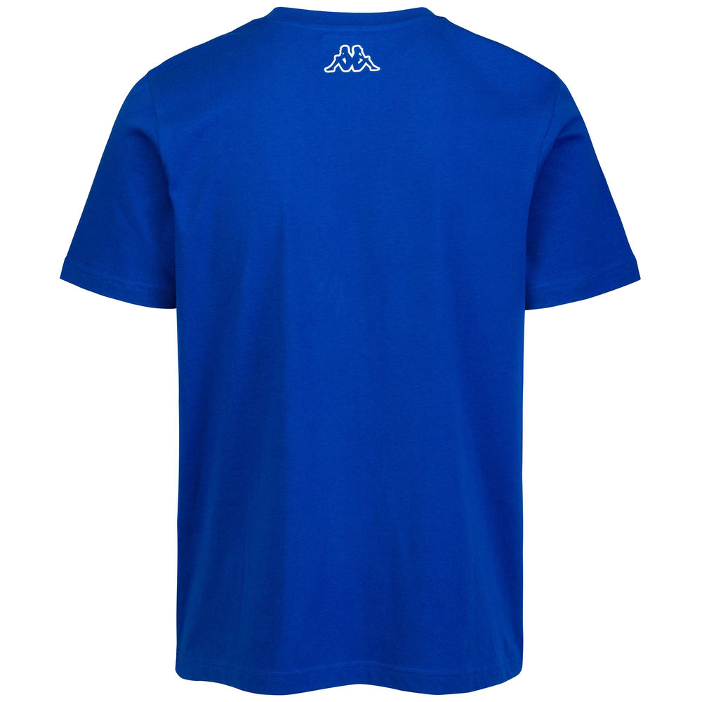 T-ShirtsTop Man LOGO DERMAN T-Shirt BLUE SAPPHIRE Dressed Front (jpg Rgb)	