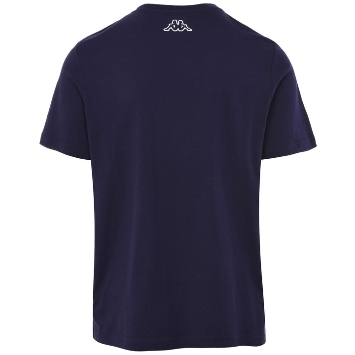 T-ShirtsTop Man LOGO DERMAN T-Shirt BLUE MARITIME Dressed Side (jpg Rgb)		