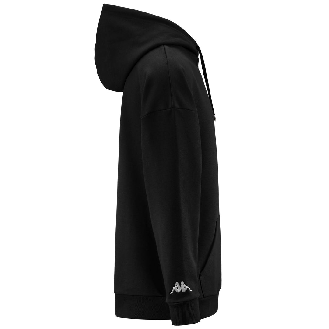 Fleece Man AUTHENTIC VARIAN Jumper BLACK-BEIGE NATURALE Dressed Front (jpg Rgb)	
