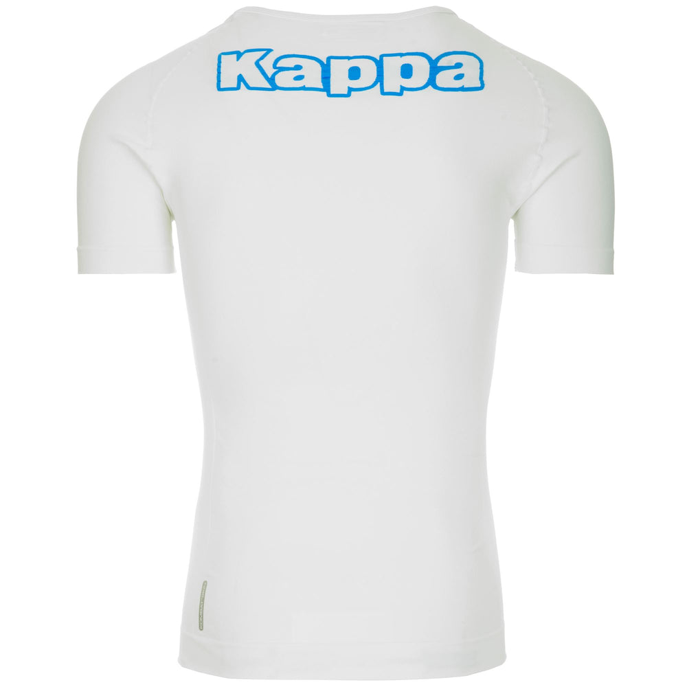 Skin T-ShirtsTop Man KAPPA4SKIN KOMBAT NARTV T-Shirt WHITE Dressed Front (jpg Rgb)	