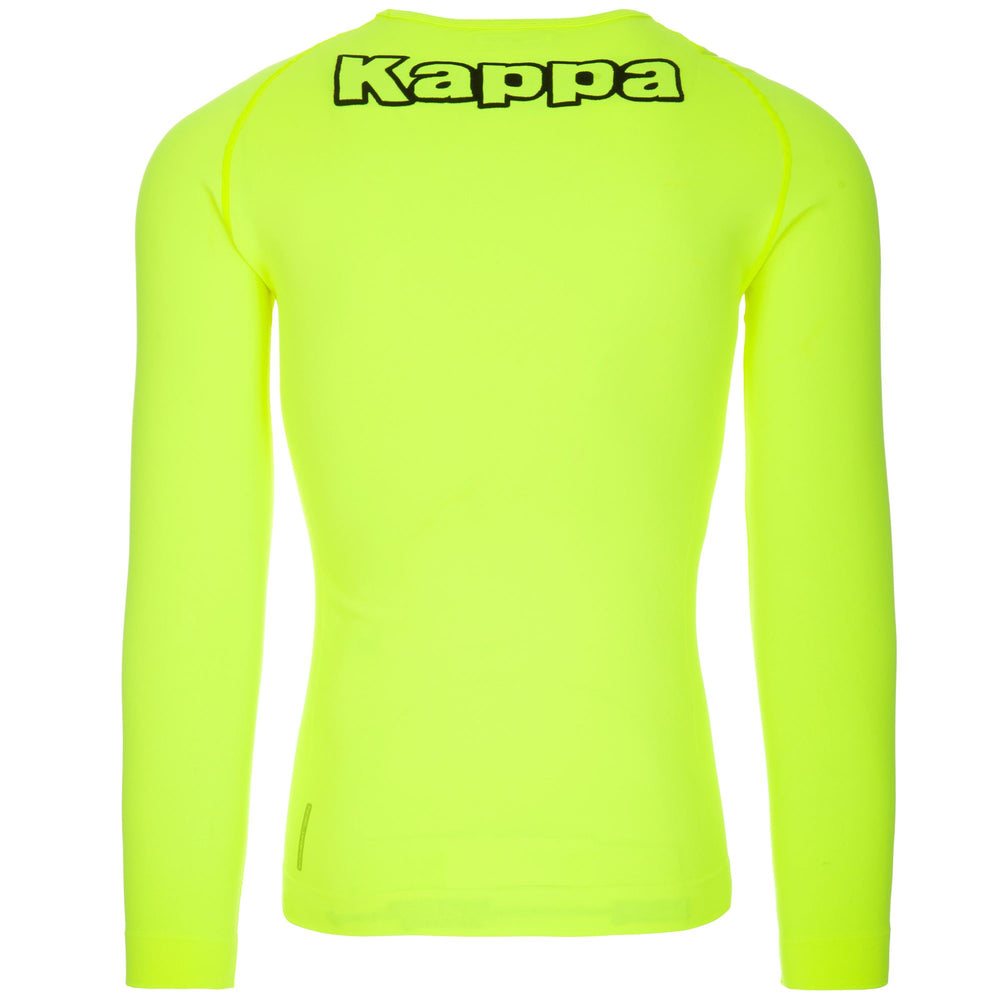 Skin T-ShirtsTop Man KAPPA4SKIN KOMBAT NANGV T-Shirt YELLOW BLAZING Dressed Front (jpg Rgb)	