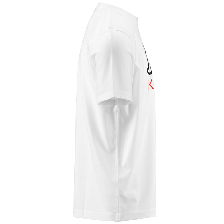 T-ShirtsTop Man LOGO EDGAR T-Shirt WHITE Dressed Front (jpg Rgb)	