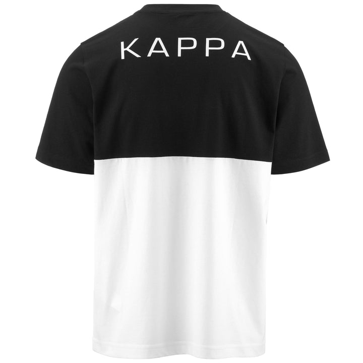 T-ShirtsTop Man LOGO EDWIN T-Shirt BLACK - WHITE Dressed Side (jpg Rgb)		