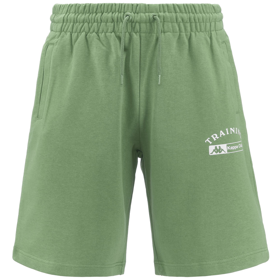 Shorts Man AUTHENTIC SPIRE ORGANIC Sport  Shorts GREEN DUSTY-WHITE ANTIQUE Photo (jpg Rgb)			