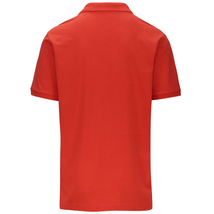 Polo Shirts Man POLO KAPPA MSS OPEN ITALIA Polo RED MD CORAL Dressed Side (jpg Rgb)		