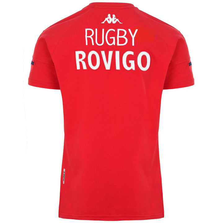 T-ShirtsTop Man AYBA 4 ROVIGO T-Shirt RED-BLUE MARINE Dressed Side (jpg Rgb)		