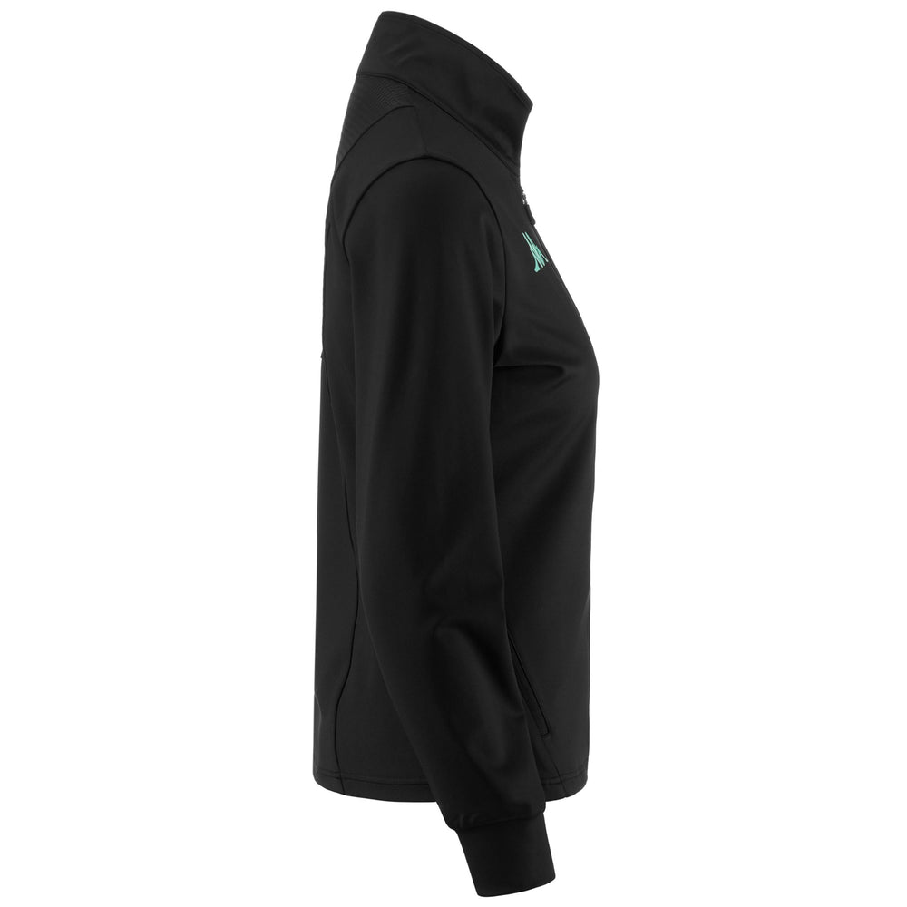 Fleece Woman KOMBAT EXA Jacket BLACK Dressed Front (jpg Rgb)	