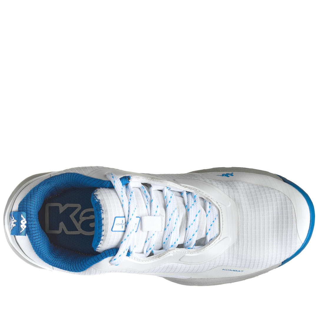 Sport Shoes Unisex KOMBAT FIRST PRO WP Low Cut WHITE-AZURE Dressed Back (jpg Rgb)		