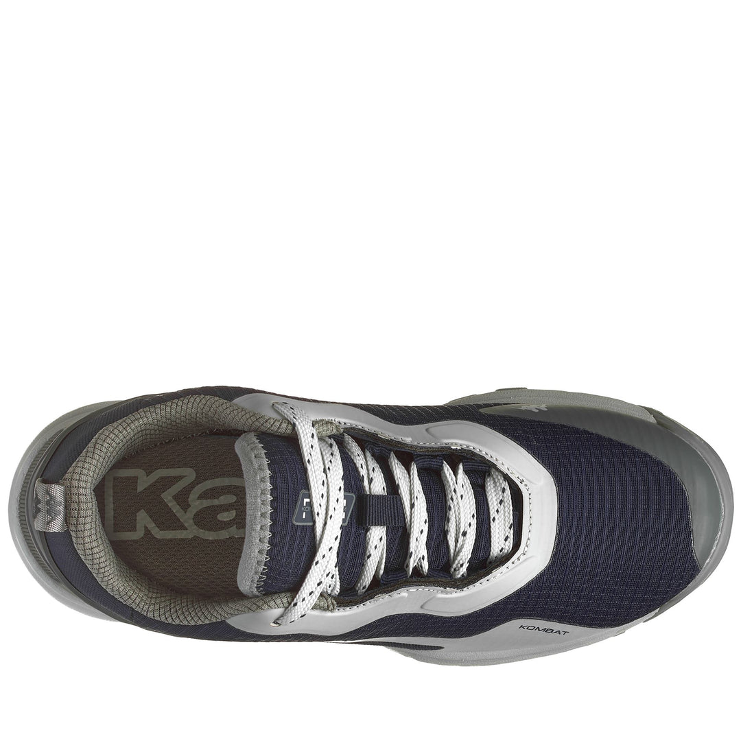 Sport Shoes Unisex KOMBAT FIRST PRO WP Low Cut BLUE NAVY-GREY DK-GREY LT Dressed Back (jpg Rgb)		