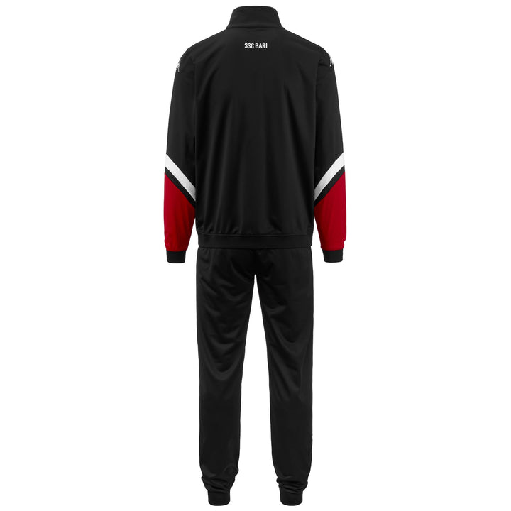 Sport Suits Man ALFENS BARI TRACKSUIT BLACK-WHITE-RED Dressed Side (jpg Rgb)		