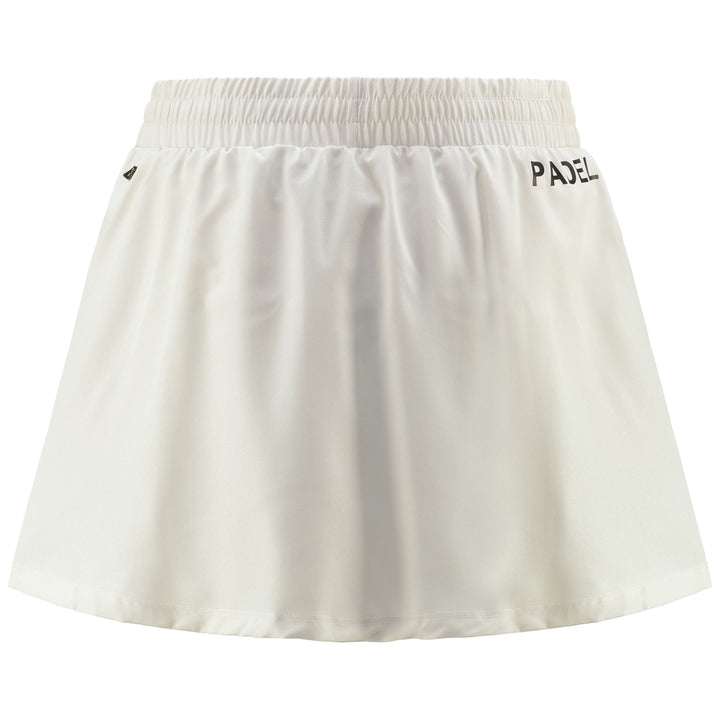 Skirts Woman KOMBAT PADEL DEVA Short WHITE OFF Dressed Side (jpg Rgb)		