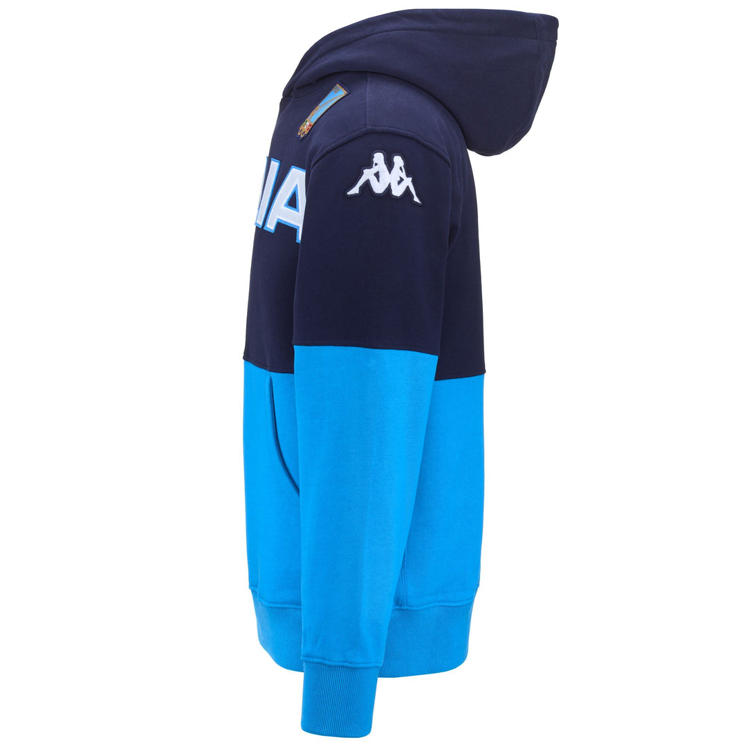 Fleece Unisex EROI HOOD ITALIA FIS Jumper BLUE MARINE-AZURE Dressed Back (jpg Rgb)		