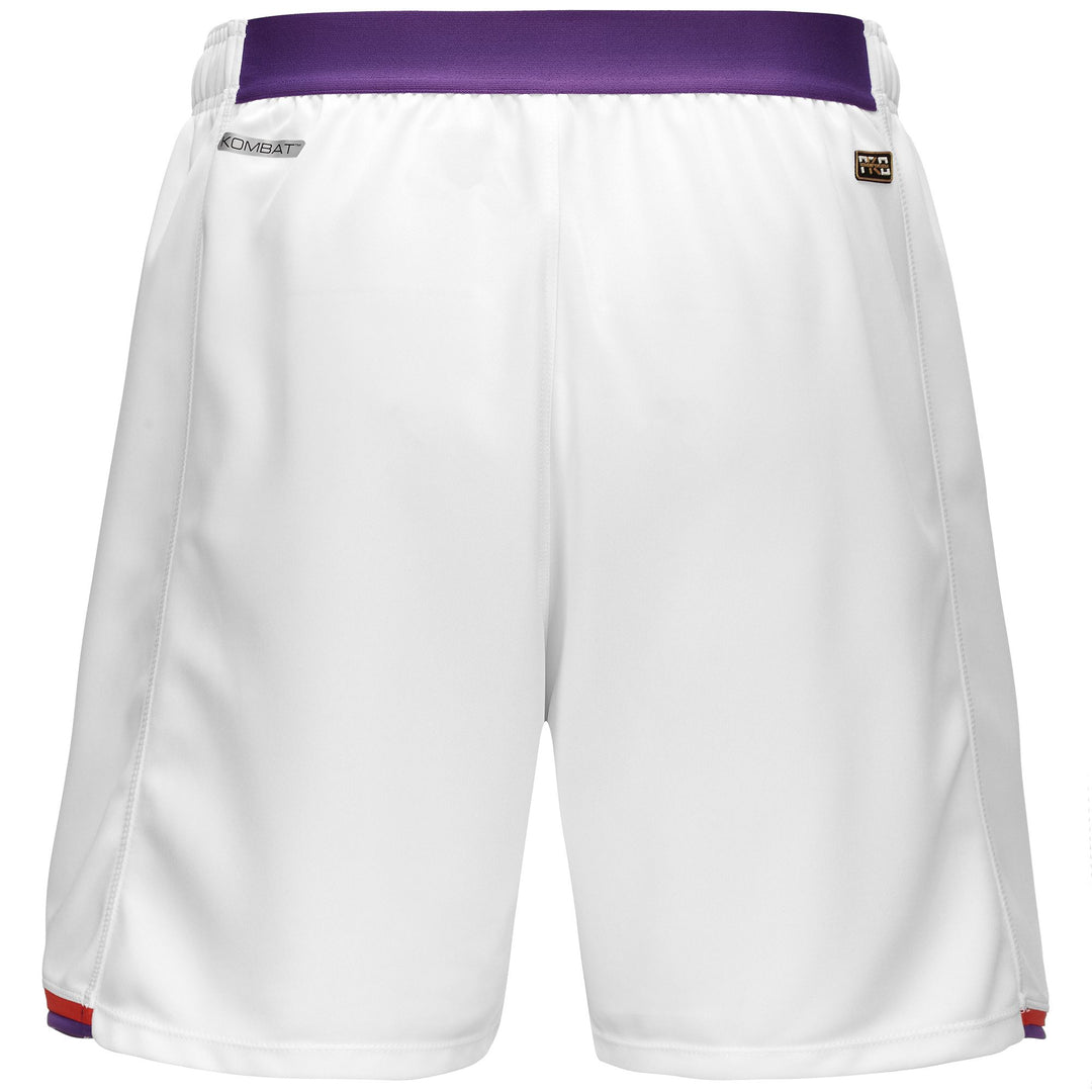 Shorts Man KOMBAT RYDER PRO FIORENTINA Sport  Shorts WHITE - VIOLET INDIGO - RED BLAZE Dressed Side (jpg Rgb)		